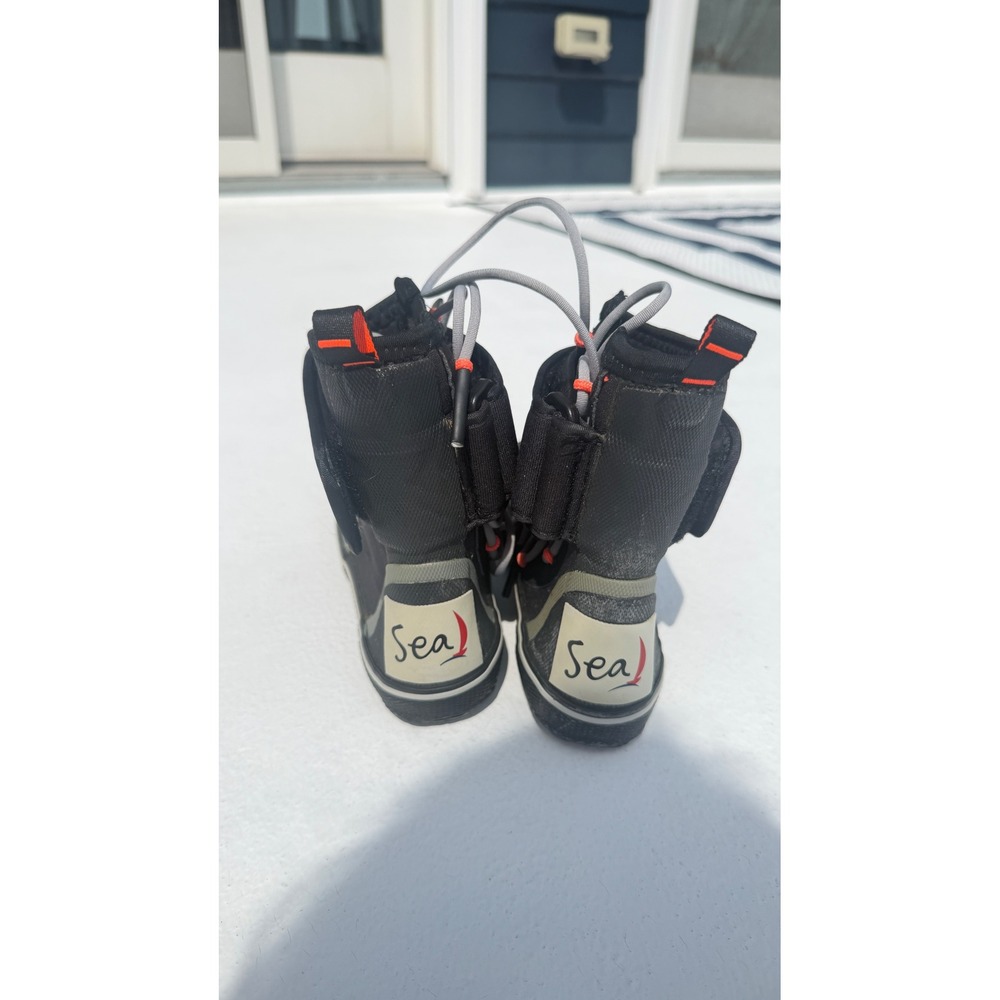 Sea Water Boots Black Olive High Top Sailing Wetsuit Shoes Womens Size 7